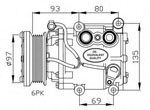 FC1655 Compressor, air conditioning 1201738 1S7H19D629CB FORD MONDEO II 2000-